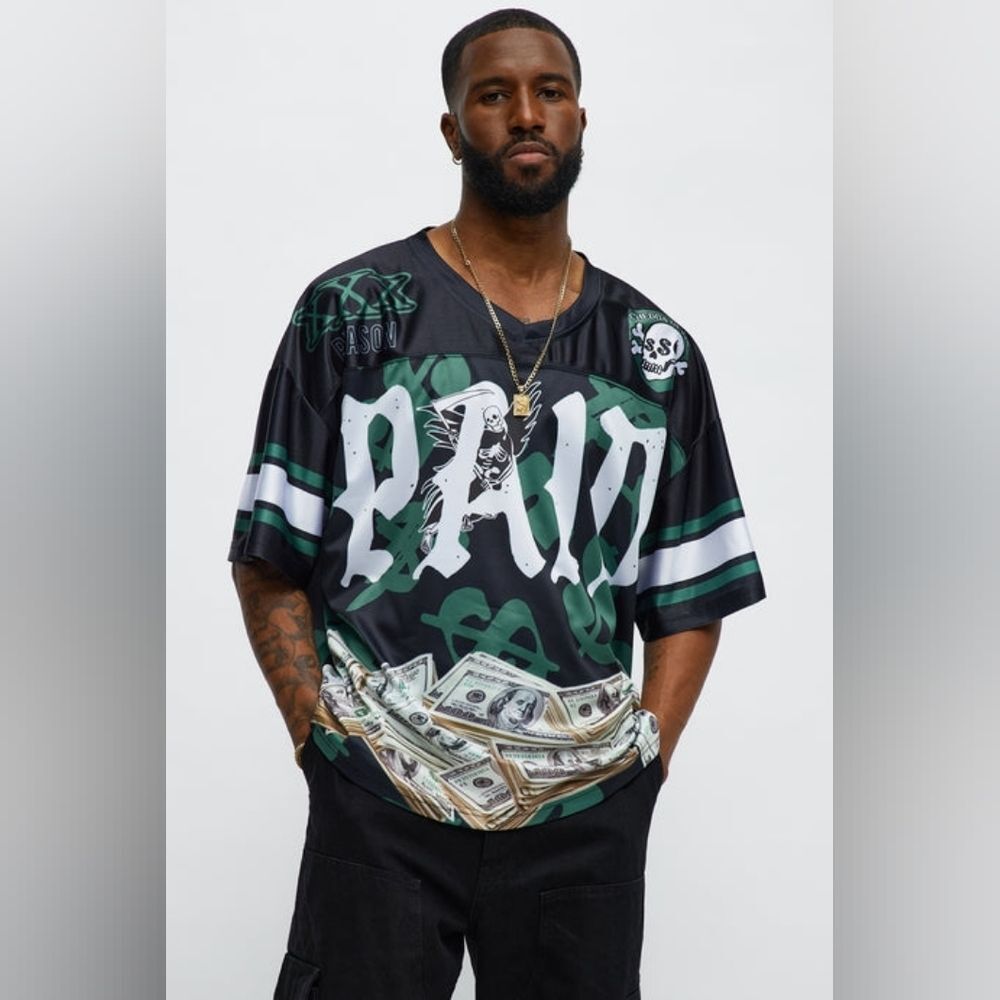Reason Brand Paid In Full Football Jersey